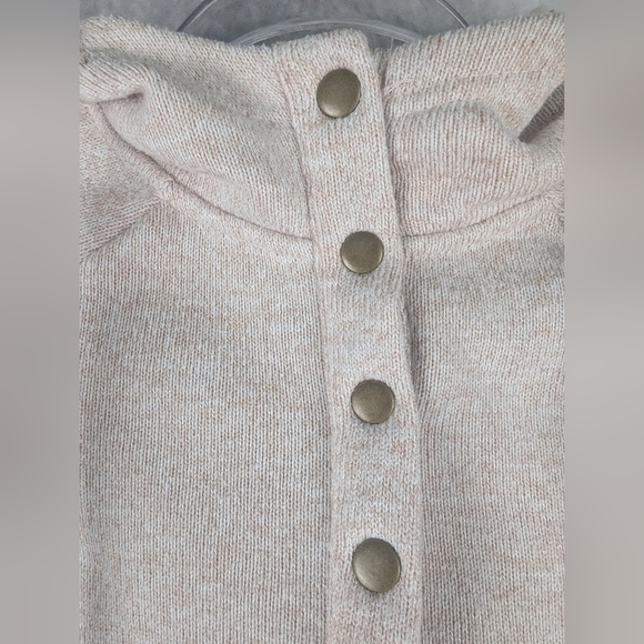 Thread & Supply Size Small Hoodie In Tan With A Touch Of Light Pink - Picture 4 of 15